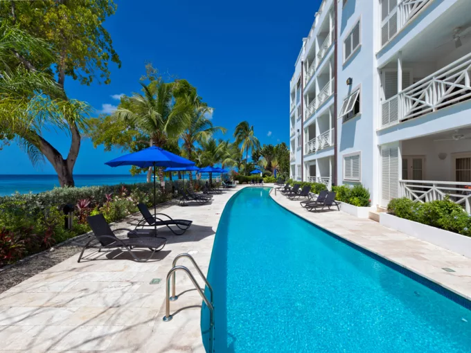 Luxury beachfront apartment 304 at Waterside on the West Coast of Barbados.