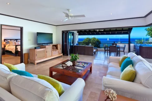 Coral Cove 15 is a spacious 3,400 sq. ft. beachfront penthouse apartment on the West Coast of Barbados.