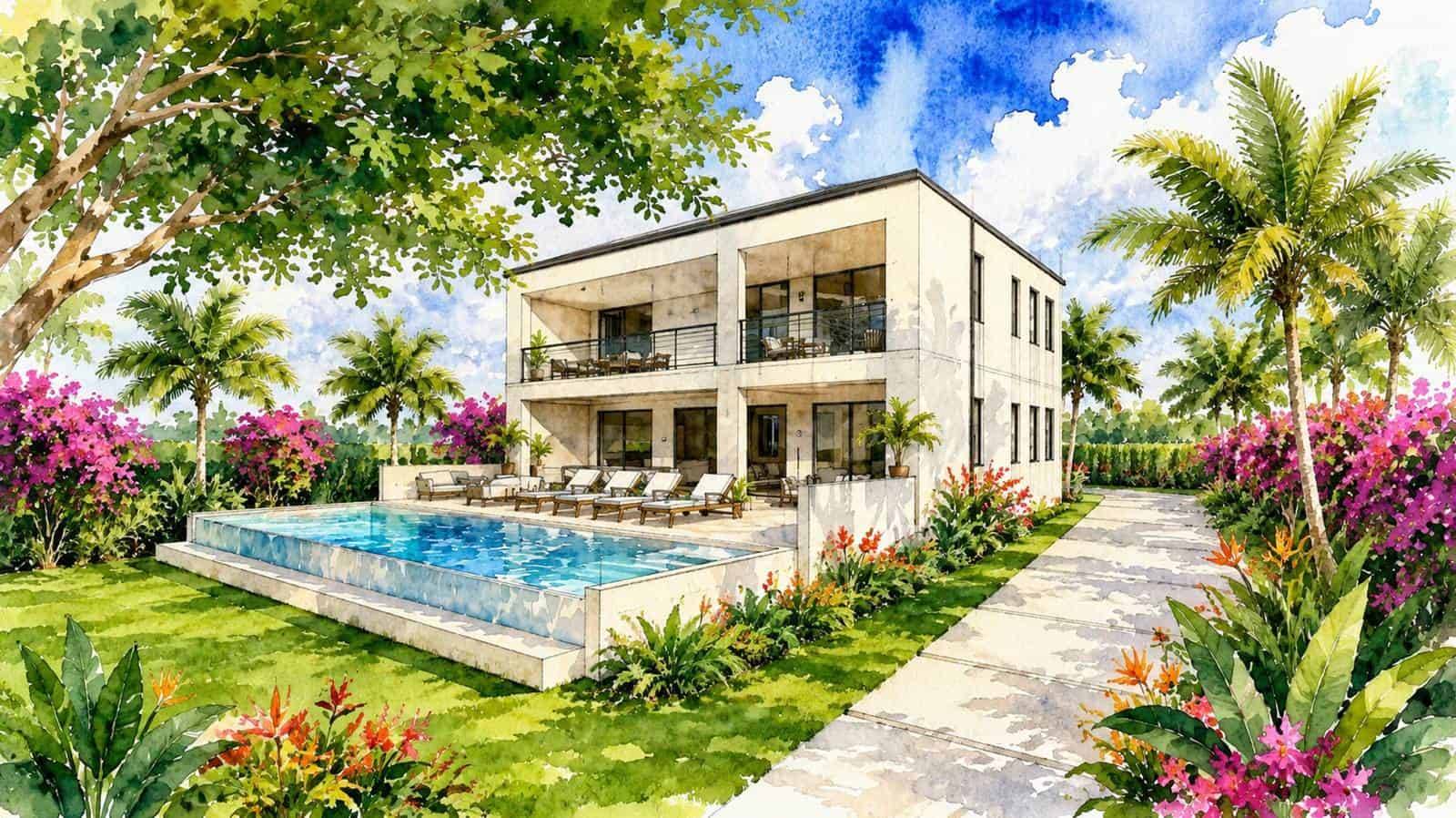 Lancaster Drive 25 - Tobago House - CGI - Exterior-1